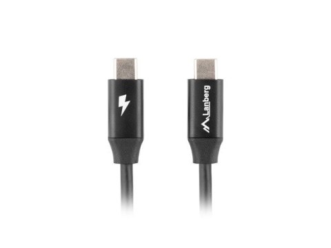 LANBERG KABEL USB-C 2.0 M/M 1.8M PREMIUM QC 4.0 POWER DELIVERY 60W CZARNY CA-CMCM-40CU-0018-BK LANBERG KABEL USB-C 2.0 M/M 1.8M PREMIUM QC 4.0 POWER DELIVERY 60W CZARNY CA-CMCM-40CU-0018-BK