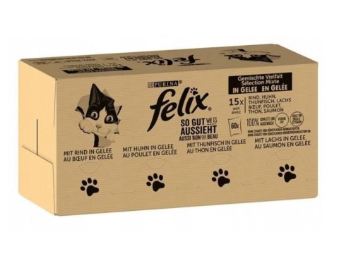 PURINA Felix MIX Smaków - mokra karma dla kota - 120x85 g PURINA Felix MIX Smaków - mokra karma dla kota - 120x85 g