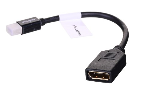 Adapter Lanberg AD-0003-BK (Mini DisplayPort M - DisplayPort F; 0,10m; kolor czarny) Adapter Lanberg AD-0003-BK (Mini DisplayPort M - DisplayPort F; 0,10m; kolor czarny)