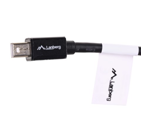 Adapter Lanberg AD-0003-BK (Mini DisplayPort M - DisplayPort F; 0,10m; kolor czarny) Adapter Lanberg AD-0003-BK (Mini DisplayPort M - DisplayPort F; 0,10m; kolor czarny)