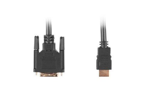 Kabel Lanberg CA-HDDV-10CC-0030-BK (HDMI M - DVI-D (18+1) M; 3m; kolor czarny) Kabel Lanberg CA-HDDV-10CC-0030-BK (HDMI M - DVI-D (18+1) M; 3m; kolor czarny)