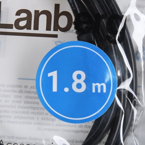LANBERG KABEL USB-A 2.0 M/M 1.8M CZARNY CA-USBA-20CU-0018-BK LANBERG KABEL USB-A 2.0 M/M 1.8M CZARNY CA-USBA-20CU-0018-BK