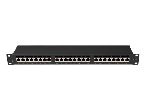 LANBERG PATCH PANEL 24 PORT 1U 19" KAT.6A FTP CZARNY PPSA-1024-B LANBERG PATCH PANEL 24 PORT 1U 19" KAT.6A FTP CZARNY PPSA-1024-B