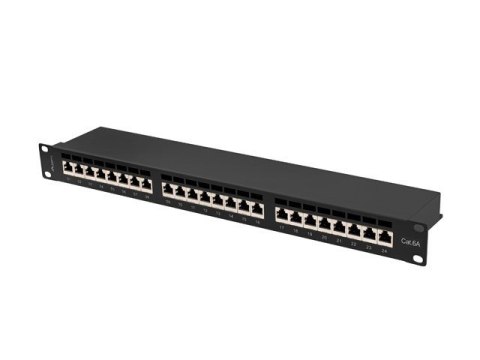 LANBERG PATCH PANEL 24 PORT 1U 19" KAT.6A FTP CZARNY PPSA-1024-B LANBERG PATCH PANEL 24 PORT 1U 19" KAT.6A FTP CZARNY PPSA-1024-B