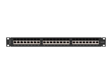 LANBERG PATCH PANEL 24 PORT 1U 19" KAT.6A FTP CZARNY PPSA-1024-B LANBERG PATCH PANEL 24 PORT 1U 19" KAT.6A FTP CZARNY PPSA-1024-B