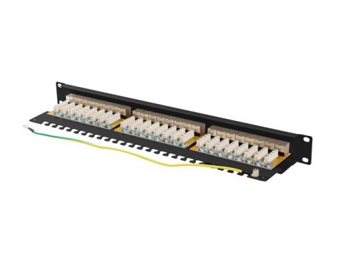 LANBERG PATCH PANEL 24 PORT 1U 19" KAT.6A FTP CZARNY PPSA-1024-B LANBERG PATCH PANEL 24 PORT 1U 19" KAT.6A FTP CZARNY PPSA-1024-B