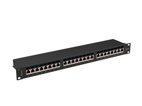 LANBERG PATCH PANEL 24 PORT 1U 19" KAT.6A FTP CZARNY PPSA-1024-B LANBERG PATCH PANEL 24 PORT 1U 19" KAT.6A FTP CZARNY PPSA-1024-B