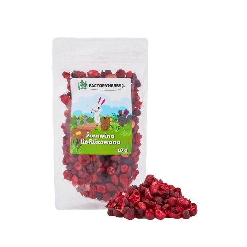 FACTORYHERBS Żurawina liofilizowana 10g FACTORYHERBS Żurawina liofilizowana 10g