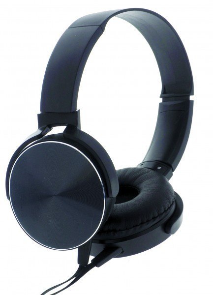 Słuchawki stereo z mikrofonem Montana Czarne Słuchawki stereo z mikrofonem Montana Czarne