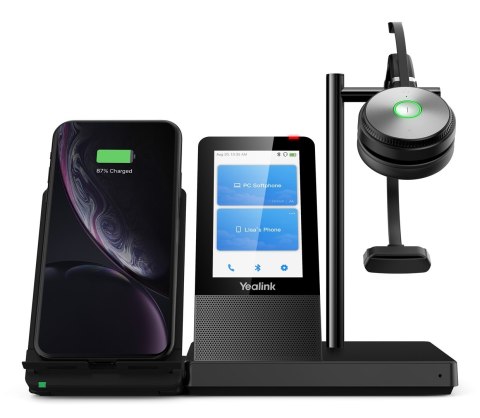Yealink WH66 Mono UC Zestaw słuchawkowy Bezprzewodowy Opaska na głowę Biuro/centrum telefoniczne USB Typu-A Bluetooth Podstawka Yealink WH66 Mono UC Zestaw słuchawkowy Bezprzewodowy Opaska na głowę Biuro/centrum telefoniczne USB Typu-A Bluetooth Podstawka