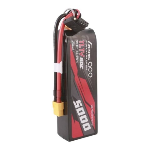Akumulator Gens ace G-Tech 5000mAh 11.1V 60C 3S1P Short-Size Lipo z konektorem XT60 Plug Akumulator Gens ace G-Tech 5000mAh 11.1V 60C 3S1P Short-Size Lipo z konektorem XT60 Plug