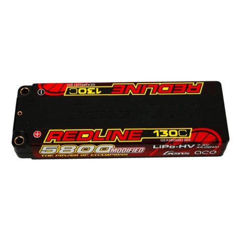 Akumulator Gens ace Redline Series 5800mAh 7.6V 130C 2S1P HardCase 56# HV Ultra LCG LiPo Akumulator Gens ace Redline Series 5800mAh 7.6V 130C 2S1P HardCase 56# HV Ultra LCG LiPo