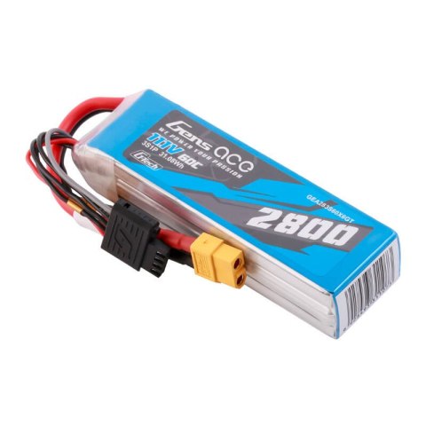Gens ace G-Tech Soaring 2800mAh 11.1V 60C 3S1P LiPo XT60 Gens ace G-Tech Soaring 2800mAh 11.1V 60C 3S1P LiPo XT60
