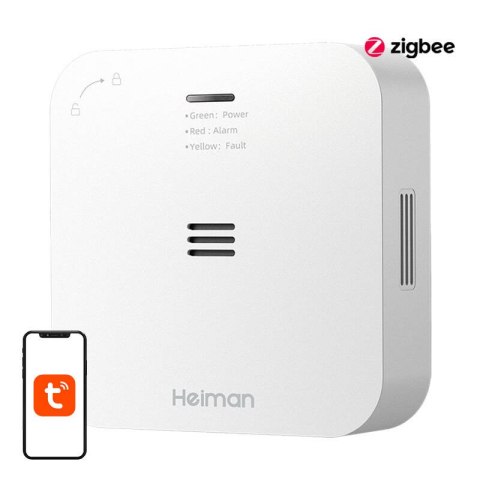 Inteligentny czujnik tlenku węgla ZigBee Heiman HS-720ES Tuya Inteligentny czujnik tlenku węgla ZigBee Heiman HS-720ES Tuya
