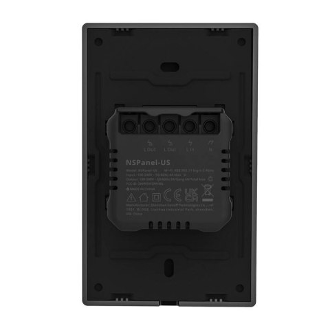 Inteligentny panel sterowania WiFi SONOFF NSPanel-US (czarny, 120mm)