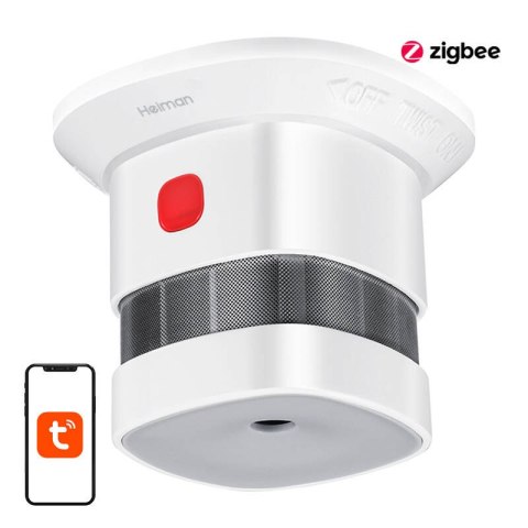 Optyczny czujnik dymu ZigBee Heiman HS1SA-E Tuya Optyczny czujnik dymu ZigBee Heiman HS1SA-E Tuya