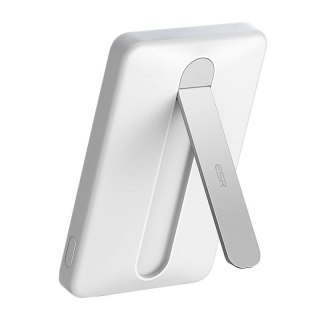 Powerbank magnetyczny z podstawką ESR Qi2 MagSlim 5000 mAh (biały)