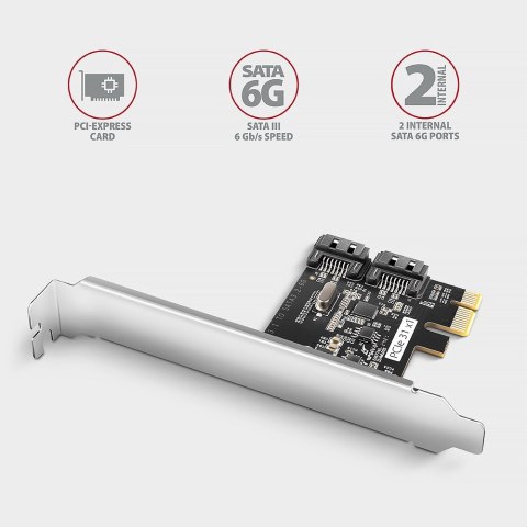 Axagon PCES-SJ2 adapter Wewnętrzny SATA