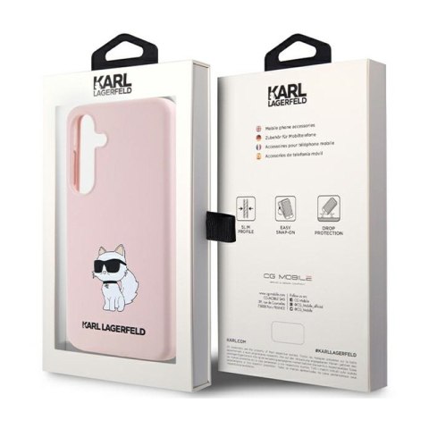 Karl Lagerfeld Silicone Choupette - Etui Samsung Galaxy S24 (różowy)