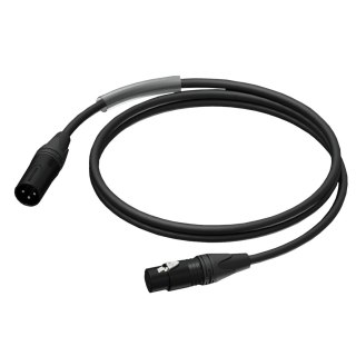 PROCAB KABEL MĘSKI ZŁĄCZE XLR - ŻEŃSKIE ZŁĄCZE XLR, ULTRAFLEX™, 0,5 M
