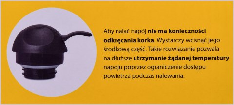 PROMIS DZBANEK STALOWY 1,5 L, NADRUK KAWA TMH15K