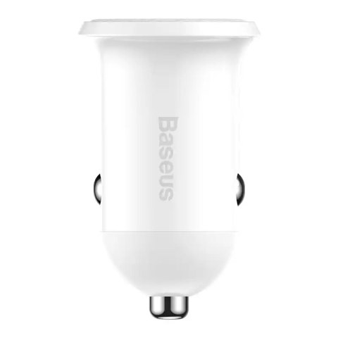 Ładowarka samochodowa Baseus Grain Pro 2x USB 4.8A (biała) Ładowarka samochodowa Baseus Grain Pro 2x USB 4.8A (biała)