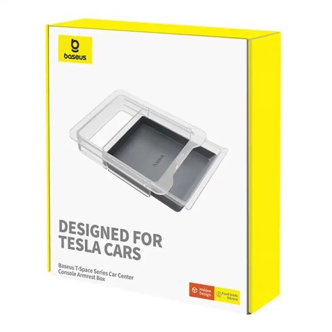 Pojemnik samochodowy Tesla Baseus (szary)