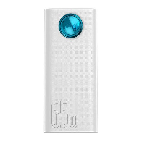 Powerbank Baseus Amblight 30000mAh, 4xUSB, USB-C, 65W (biały)