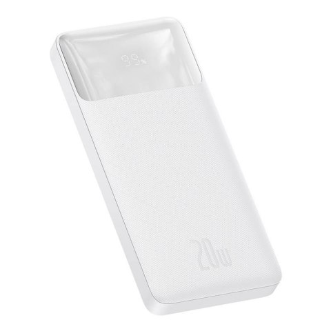 Powerbank Baseus Bipow 10000mAh, 2xUSB, USB-C, 20W (biały)