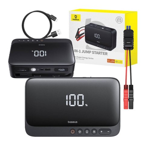 Powerbank / Rozrusznik Baseus Super Energy Car Jump Starter, 600A (czarny)