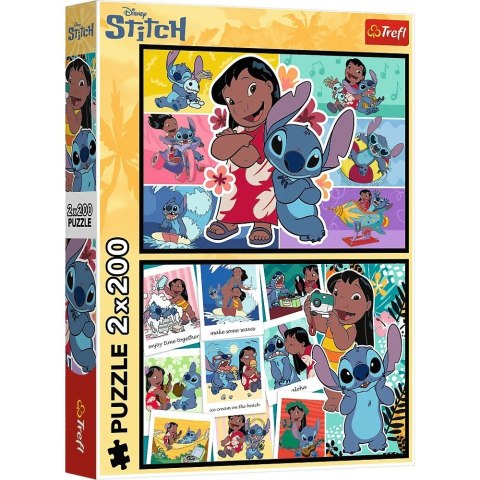 Puzzle 2x200 elementów Wesołe życie Stitcha Puzzle 2x200 elementów Wesołe życie Stitcha