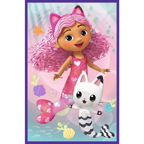 Puzzle 3x80 elementów Kolorowe dni Gabi Gabby Dollhouse