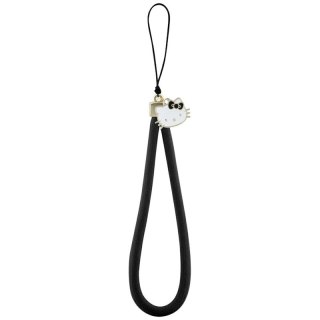 Hello Kitty Nylon Cord Kitty Head - Zawieszka do telefonu (czarny)