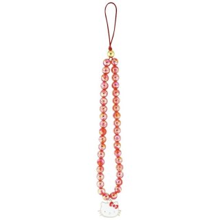Hello Kitty Pearls Kitty Head - Zawieszka do telefonu (czerwony)