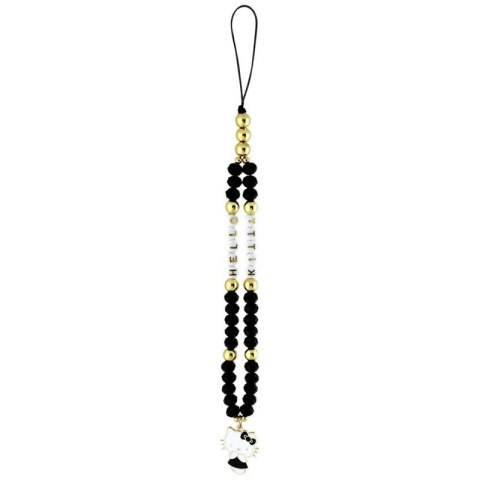 Hello Kitty Pearls and Beads Kitty Charm - Zawieszka do telefonu (czarny) Hello Kitty Pearls and Beads Kitty Charm - Zawieszka do telefonu (czarny)