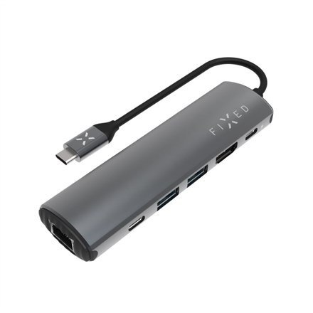 Poprawiono | 6-portowy USB-C HUB Pro do laptopów i tabletów Poprawiono | 6-portowy USB-C HUB Pro do laptopów i tabletów