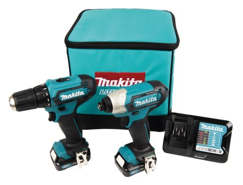 Zestaw narzędzi Makita CLX224A Battery Toolbox 12V MAX; 2 x 2.0 Ah Li-ion (DF333D + TD110D) Zestaw narzędzi Makita CLX224A Battery Toolbox 12V MAX; 2 x 2.0 Ah Li-ion (DF333D + TD110D)