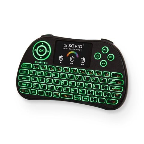 Podświetlana mini klawiatura bezprzewodowa RGB TV Box, Smart TV, konsole, PC, KW-03 Podświetlana mini klawiatura bezprzewodowa RGB TV Box, Smart TV, konsole, PC, KW-03