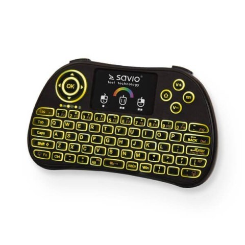 Podświetlana mini klawiatura bezprzewodowa RGB TV Box, Smart TV, konsole, PC, KW-03 Podświetlana mini klawiatura bezprzewodowa RGB TV Box, Smart TV, konsole, PC, KW-03