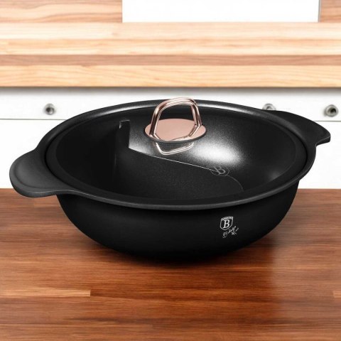 GARNEK TYTANOWY HOT POT Z POKRYWĄ 30cm BERLINGER HAUS BH-8627 BLACK ROSE GARNEK TYTANOWY HOT POT Z POKRYWĄ 30cm BERLINGER HAUS BH-8627 BLACK ROSE