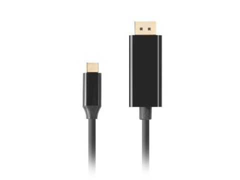 Kabel USB-C(M)->Displayport(M) 1M 4K 60HZ czarny Kabel USB-C(M)->Displayport(M) 1M 4K 60HZ czarny