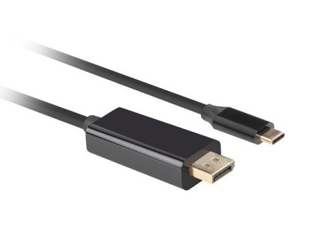 Kabel USB-C(M)->Displayport(M) 1M 4K 60HZ czarny Kabel USB-C(M)->Displayport(M) 1M 4K 60HZ czarny