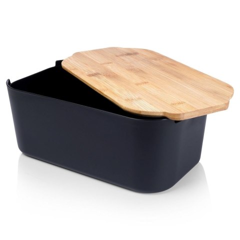 Chlebak z deską czarny 33x18,5x12 cm Chlebak z deską czarny 33x18,5x12 cm