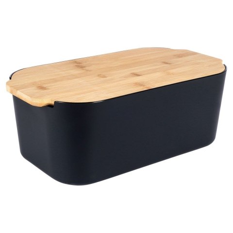 Chlebak z deską czarny 33x18,5x12 cm Chlebak z deską czarny 33x18,5x12 cm
