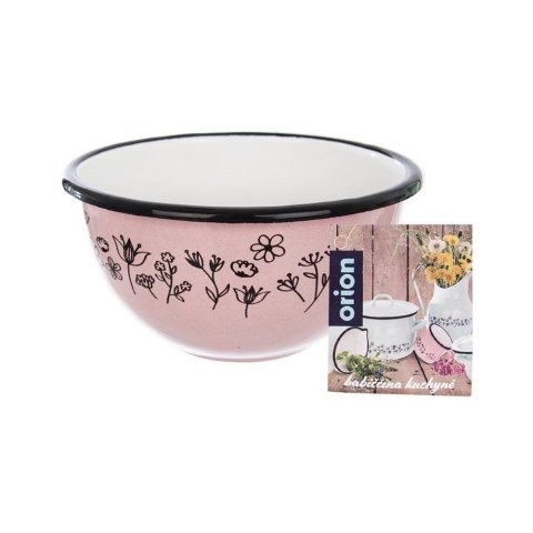 Miska miseczka emaliowana różowa LOUKA 12 cm 0,5 l Miska miseczka emaliowana różowa LOUKA 12 cm 0,5 l