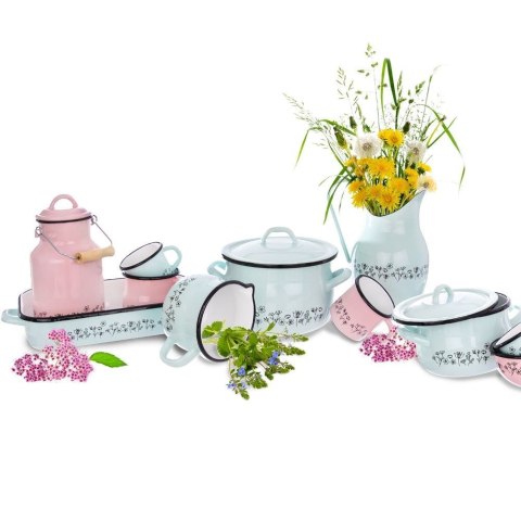 Miska miseczka emaliowana różowa LOUKA 12 cm 0,5 l Miska miseczka emaliowana różowa LOUKA 12 cm 0,5 l
