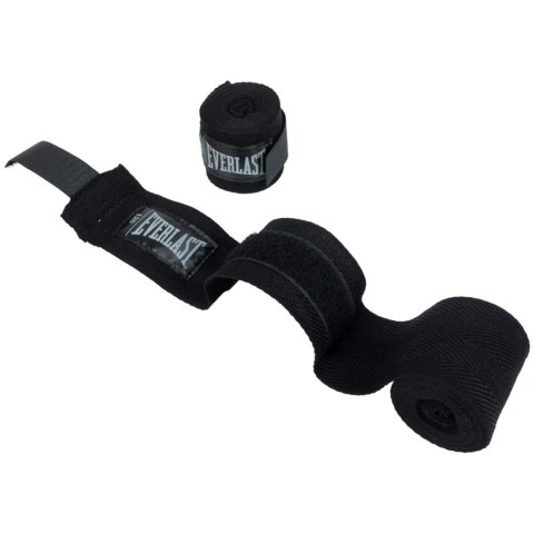 Owijki Taśmy Bandaże Bokserskie Czarne Oddychające Solidne EVERLAST 305 cm Owijki Taśmy Bandaże Bokserskie Czarne Oddychające Solidne EVERLAST 305 cm