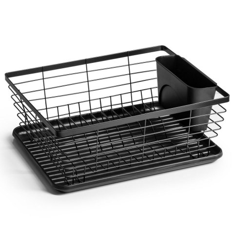 Suszarka na naczynia czarna ociekacz do naczyń metalowy 36x30x14,5 cm Suszarka na naczynia czarna ociekacz do naczyń metalowy 36x30x14,5 cm