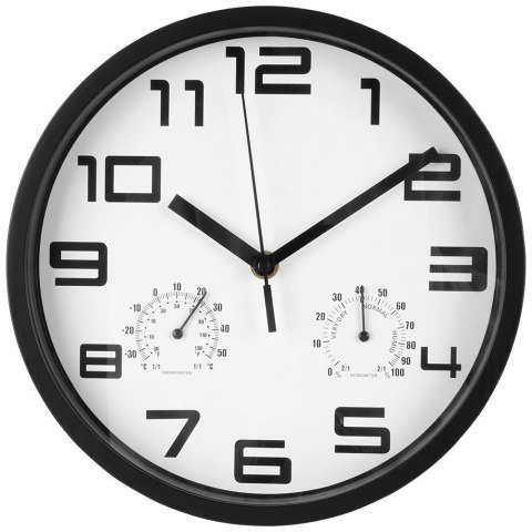 Zegar ścienny z termometrem i higrometrem biały 25 cm Zegar ścienny z termometrem i higrometrem biały 25 cm