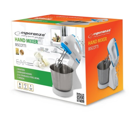 ESPERANZA MIKSER Z MISĄ BISCOTTI EKM019WB ESPERANZA MIKSER Z MISĄ BISCOTTI EKM019WB